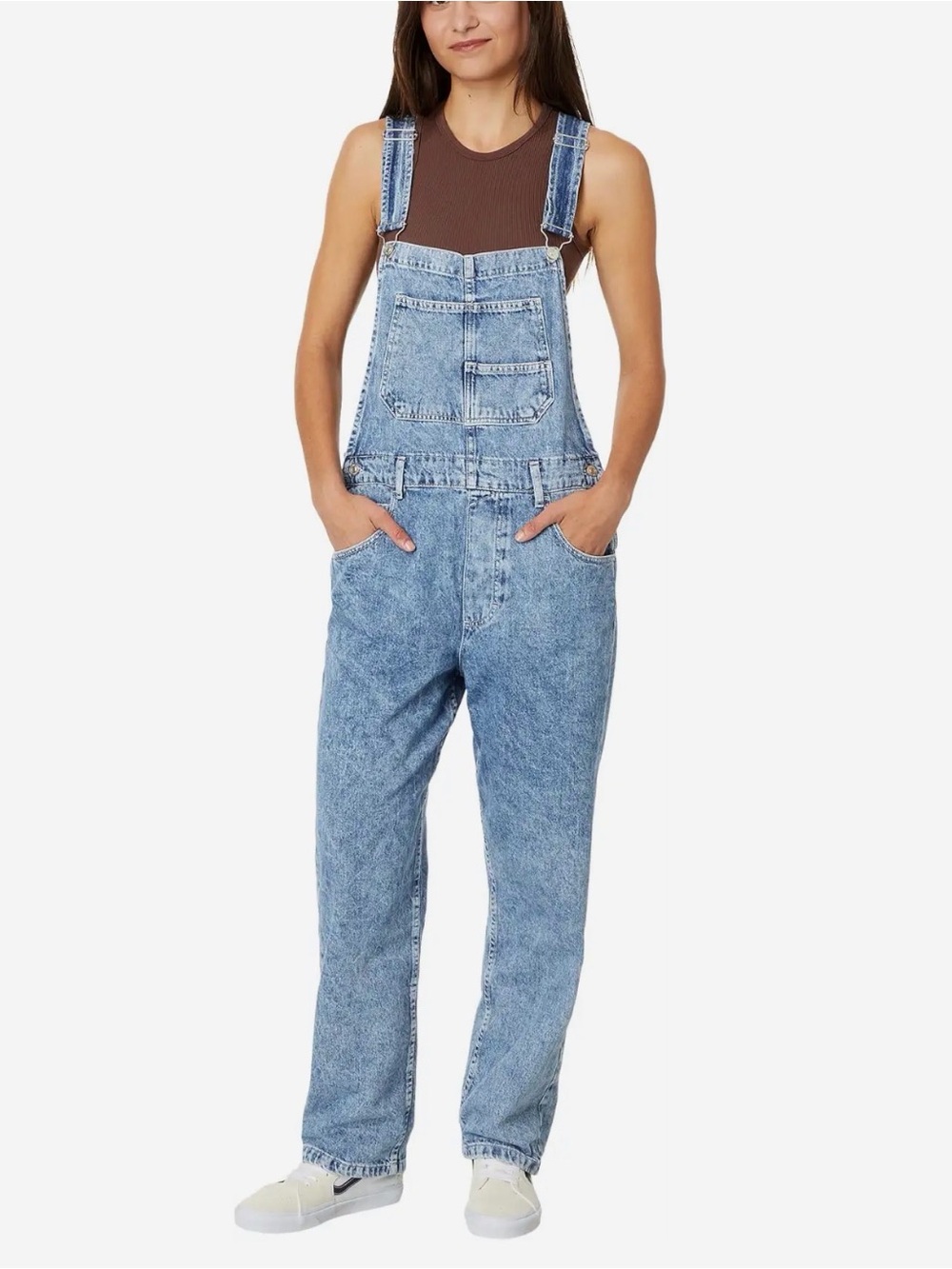 We The Free Light Blue Denim Women's Overalls